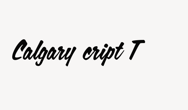 Calgary Script OT Font