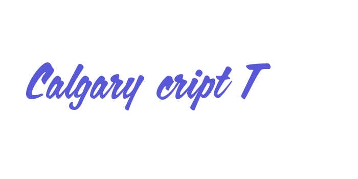 Calgary Script OT Font Download