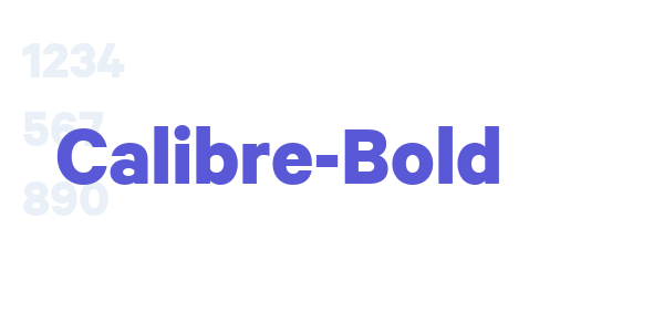 Calibre-Bold font