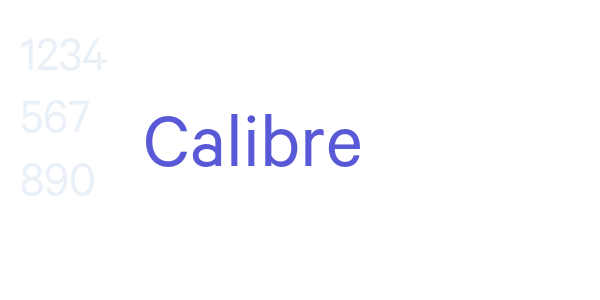 Calibre font free