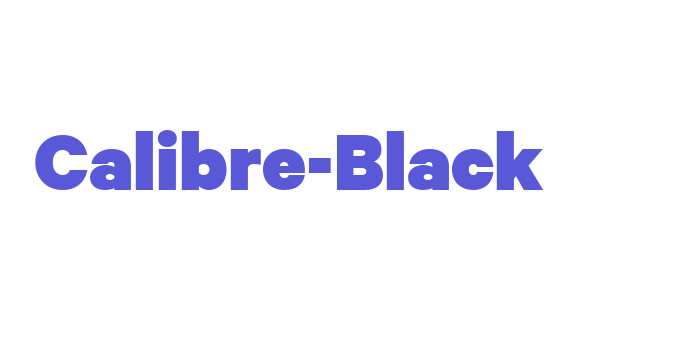 Calibre-Black Font Download