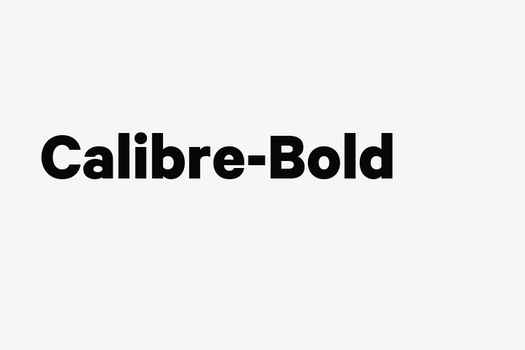 Calibre-Bold font download