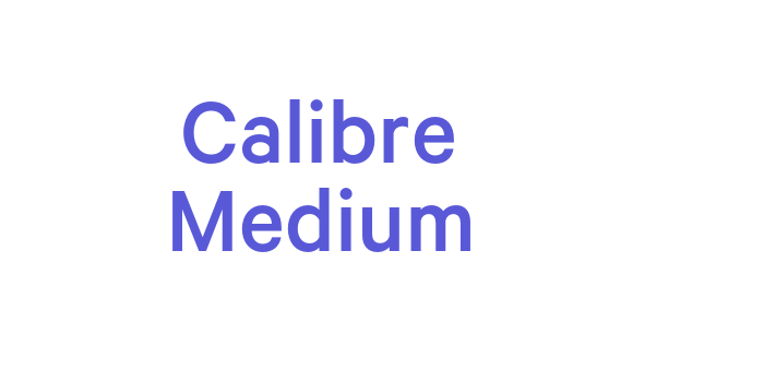 Calibre Medium Font Download