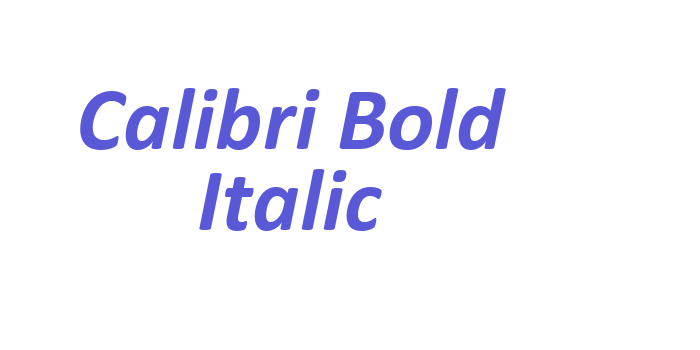 Calibri Bold Italic Font Download