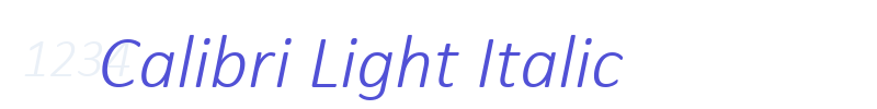 Calibri Light Italic-font