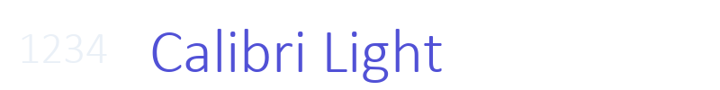 Calibri Light-font