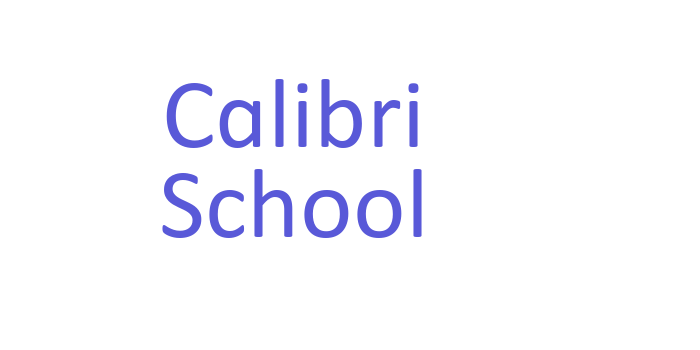 Calibri School Font