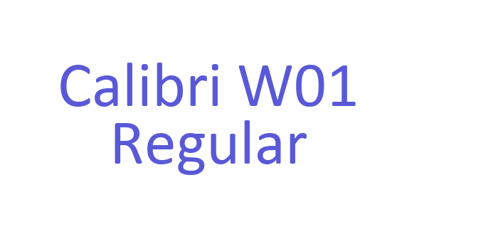 Calibri W01 Regular Font Download