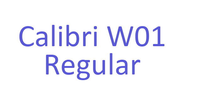 Calibri W01 Regular Font