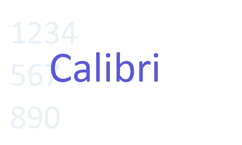 Calibri Font