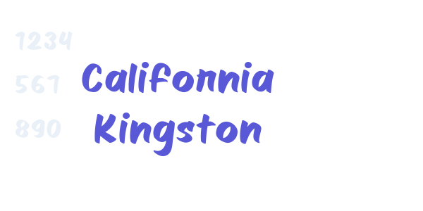 California Kingston font free