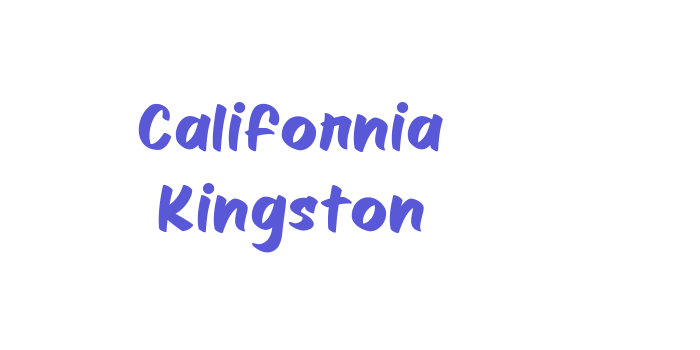 California Kingston Font Download