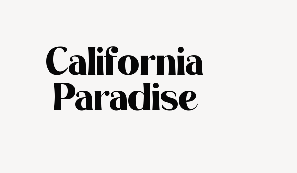 California Paradise Font