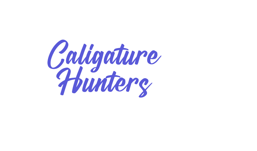 Caligature Hunters Font