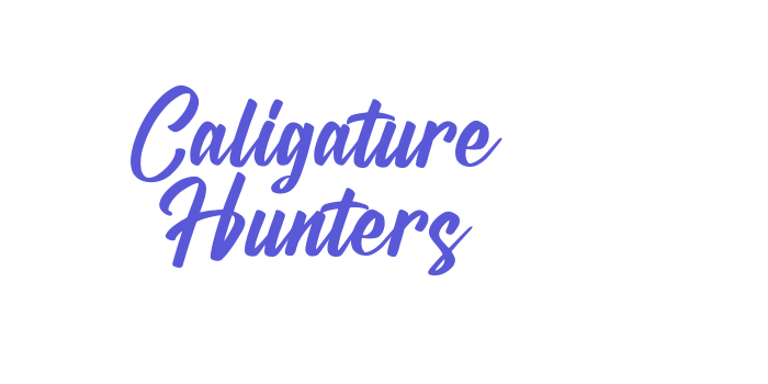 Caligature Hunters Font Download