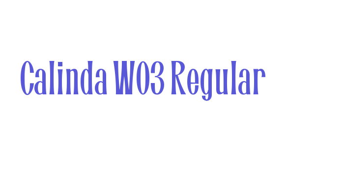 Calinda W03 Regular Font