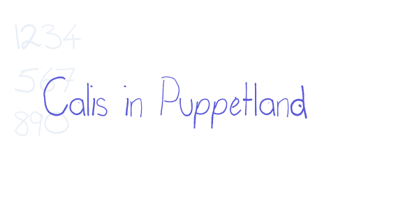 Calis in Puppetland font free