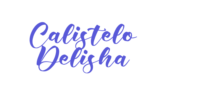 Calistelo Delisha Font Download