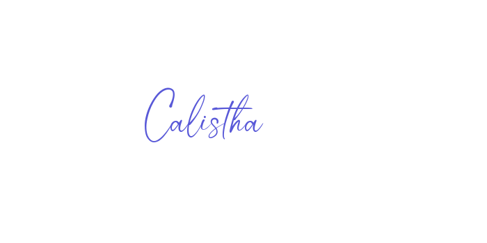 Calistha Font Download