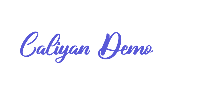 Caliyan Demo Font