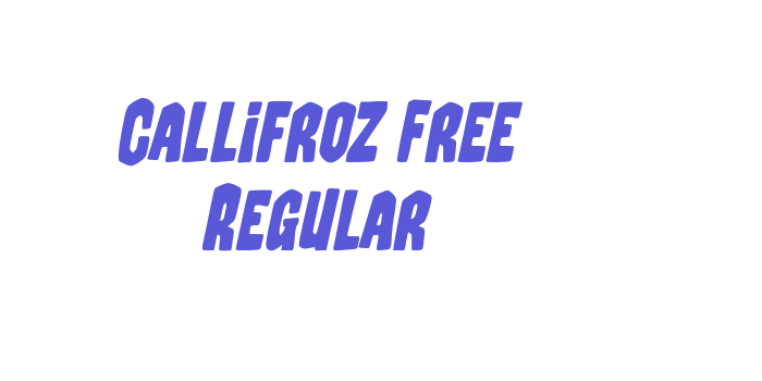 Callifroz Free Regular Font Download