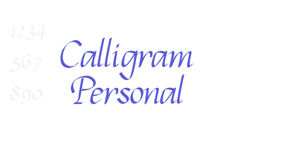 Calligram Personal font free