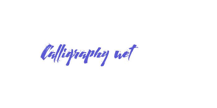 Calligraphy wet Font Download