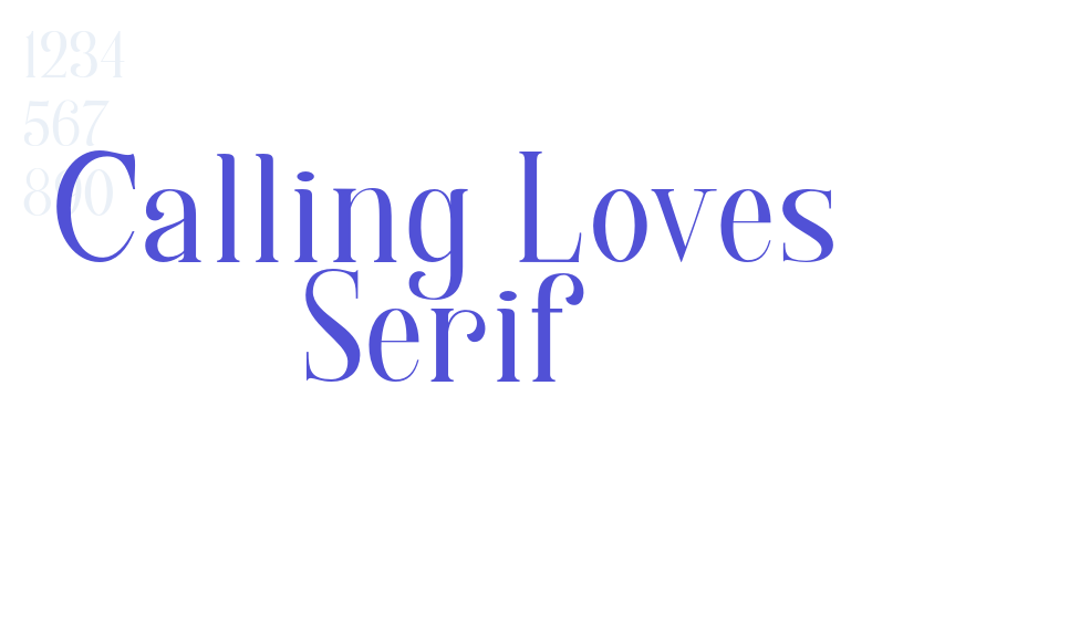 Calling Loves Serif-font-download