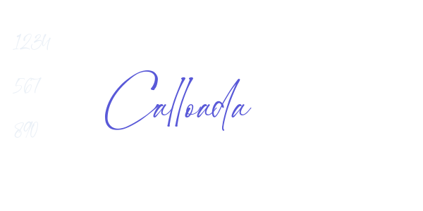 Calloada font free