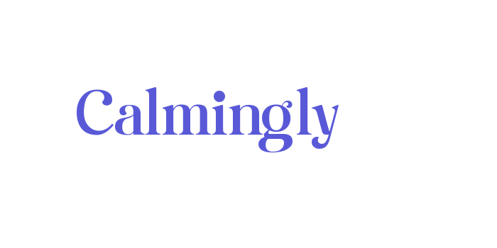 Calmingly Font Download