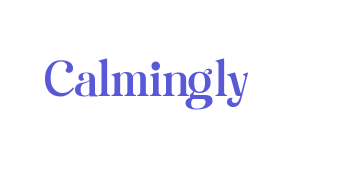 Calmingly Font