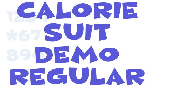 Calorie Suit DEMO Regular font free