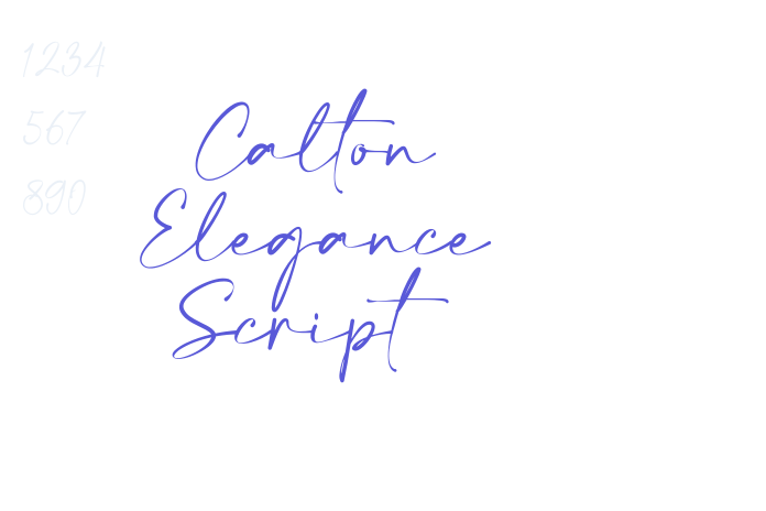 Calton Elegance Script font free