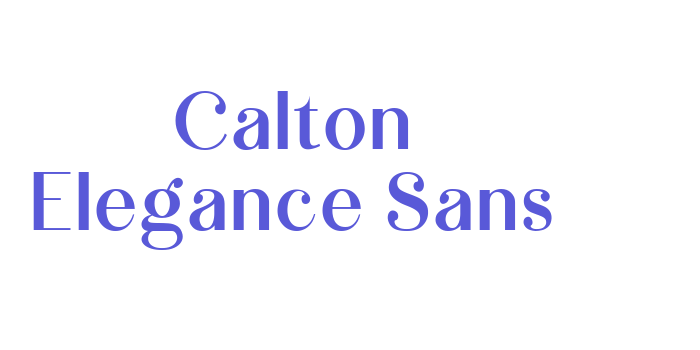 Calton Elegance Sans Font Download