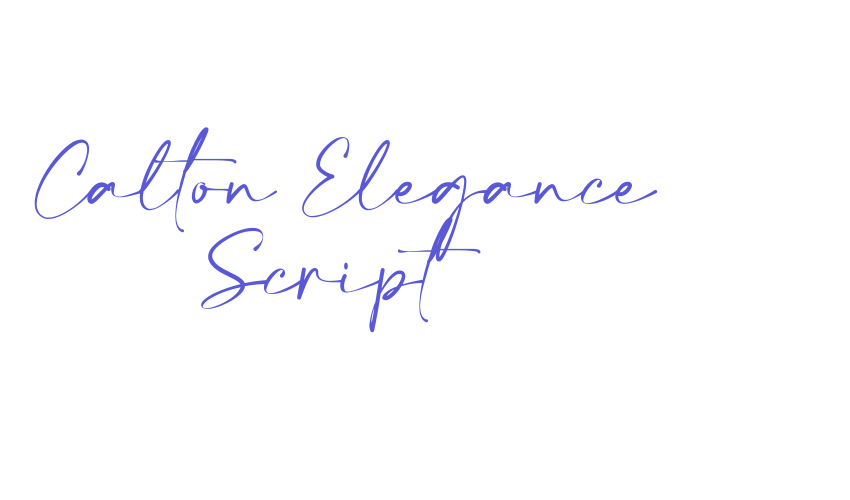 Calton Elegance Script Font