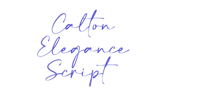 Calton Elegance Script Font Download