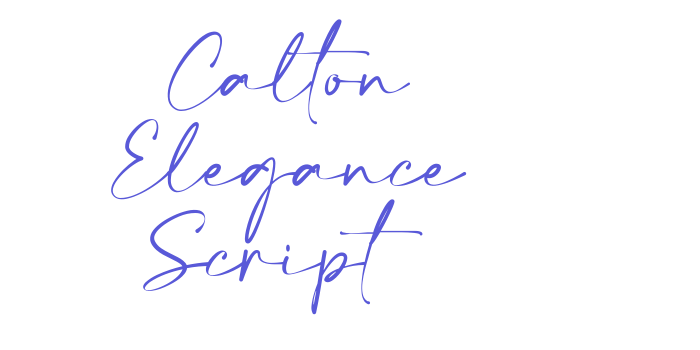 Calton Elegance Script Font