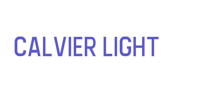 Calvier Light Font Download