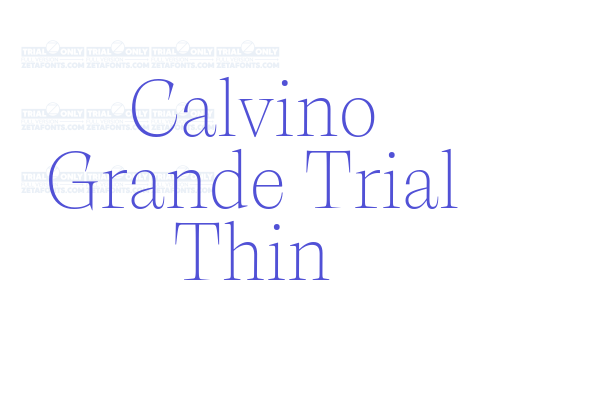 Calvino Grande Trial Thin