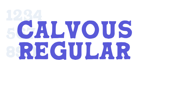 Calvous Regular font free