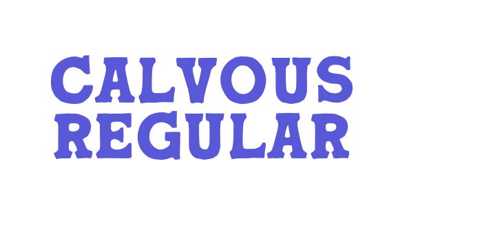 Calvous Regular Font Download