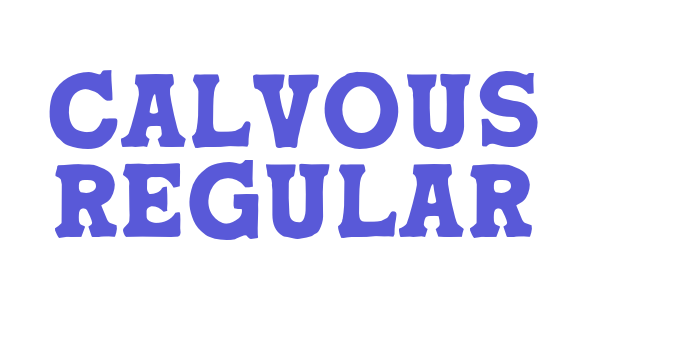 Calvous Regular Font