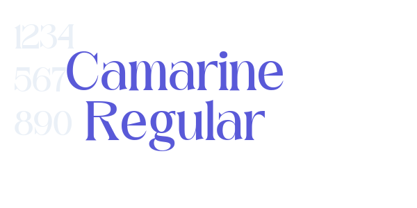 Camarine Regular font free