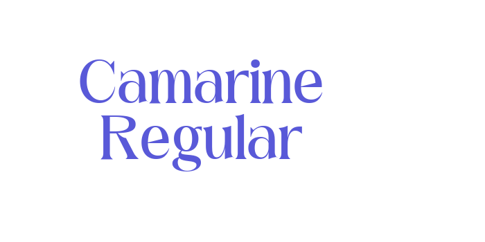 Camarine Regular Font Download