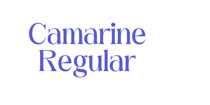 Camarine Regular Font