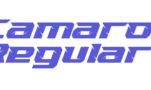 Camaro Regular Font Download