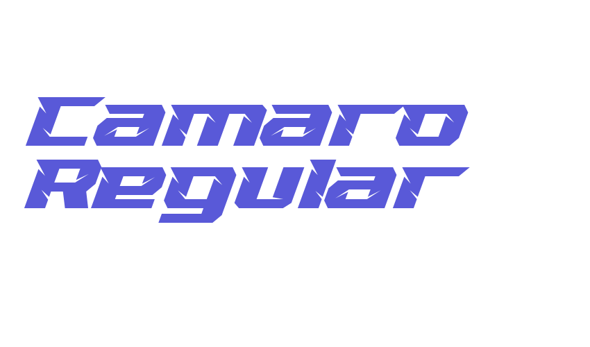 Camaro Regular Font Download