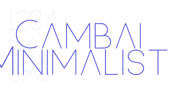 Cambai Minimalist font free