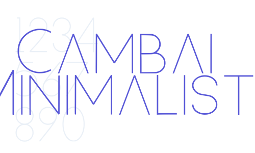 Cambai Minimalist Font