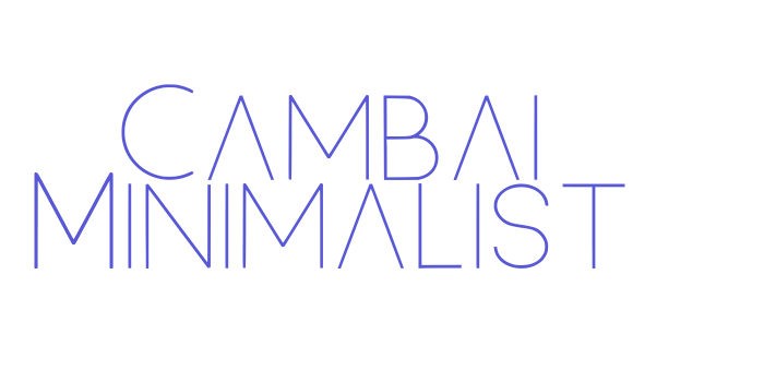 Cambai Minimalist Font Download